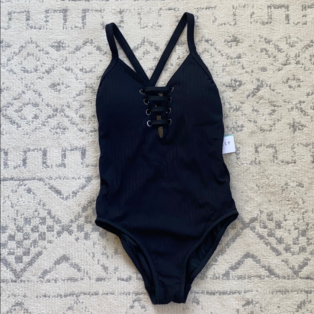 NWT Seafolly Australia Inka Rib One Piece - Size 4